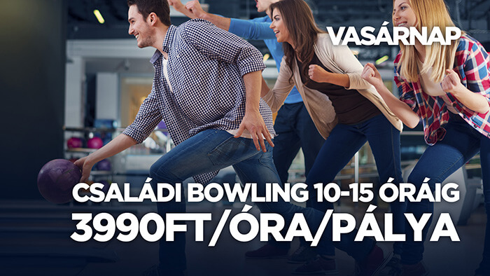 Sugár Bowling & Pub - Vasárnapi ajánlatunk